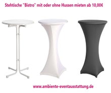 Stehtisch, Bistrotisch, Design- Stehtische mieten