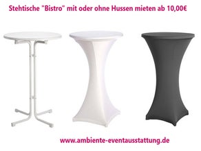 Stehtisch, Bistrotisch, Design- Stehtische mieten