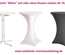 Stehtisch, Bistrotisch, Design- Stehtische mieten