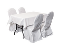 Dinnerset 4P. gerade / Husse Tisch Stuhl  Banketttisch Bankettstuhl