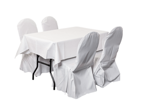 Dinnerset 4P. gerade / Husse Tisch Stuhl Banketttisch Bankettstuhl