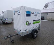 S mit Plane, Allzweckanhänger mit Plane, Anhänger mit Plane 160 cm, 750 kg Zul. Ges. Gewicht