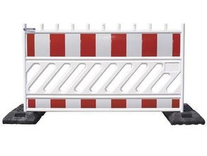 Absperrschranke, Schrankenzaun, Absturzsicherung, Vz. 600