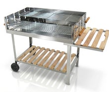 Großer Holzkohle-Grill mieten (ca. 120 cm breit) – Perfekter Grill für Events & Partys