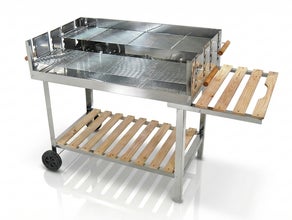 Großer Holzkohle-Grill mieten (ca. 120 cm breit) – Perfekter Grill für Events & Partys