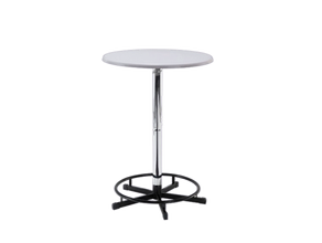 Stehtisch mit Fußstütze 90 cm mieten – Stehtisch, Bistrotisch, Hochtisch, Partytisch, Miettisch