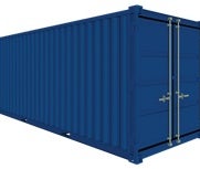 Lagercontainer 20 Fuß, Überseecontainer
