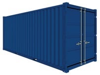 Lagercontainer 20 Fuß, Überseecontainer