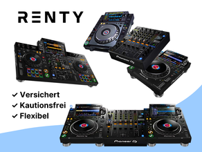 DJ Equipment mieten (ab € 35): Pioneer CDJ, XDJ, DJM ✓ Versichert ✓ Kautionsfrei ✓ Flexibel ✓ für Profis & Anfänger