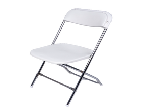 Samsonite Kunststoff-Klappstuhl weiß/Chrom