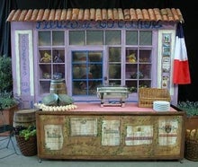 Provence Hausfassaden, Frankreich, Paris, Hausfront, Marktstand