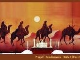 Kamel Karawanen - Kulisse, Nomade, Ägypten, Wüste
