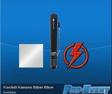 Konfetti Kanone Silber 50cm