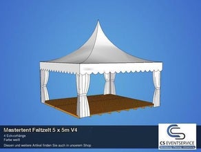 Ruckzuck Popup Faltzelt 5 x 5m Pavillon Partyzelt Zelt