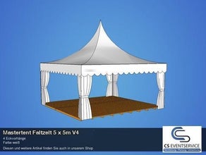 Ruckzuck Popup Faltzelt 5 x 5m Pavillon Partyzelt Zelt