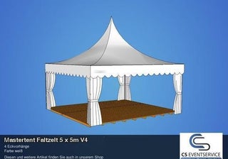 Mastertent Faltzelt 5 x 5m Pavillon Partyzelt Zelt Ruckzuck