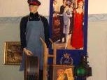 Gepäckträger Figur, Kofferwagen, Koffer, Porter, Kofferträger