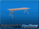 Banketttisch rechteckig 120cm