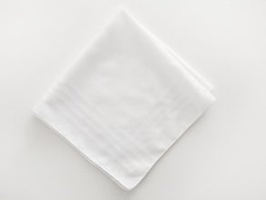 Mundserviette (50 x 50 cm, weiß)