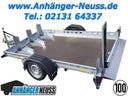 Absenkbarer Motorradanhänger komplett absenkbar bis auf den Boden