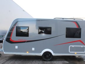Wohnwagen mit Einzelbetten, Mover, Markise, Fahrradträger