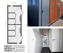 EVENT - Sanitärcontainer Damen/ Herren für Messen und Veranstaltungen, Eventcontainer/ Veranstaltungscontainer/Messecontainer Mieten