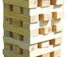 Mega Wackelturm "Jenga"
