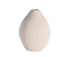 Vase mit Rillen