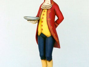 Englischer Butler Figur, England, London, Diener