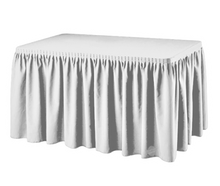 Buffetttisch Skirting weiß mieten – Miettisch, Eventtisch, Veranstaltungstisch, Partytisch