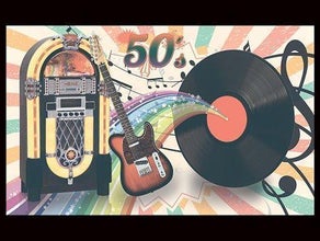 Bühnenbild Rock and Roll - 50s- Dekoration