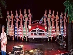 Brasilianische Showgirls Kulisse, Rio de Janeiro, Tänzerinnen, Tänzer, Tanz, Brasilien