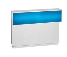 Lacktheke weiß mit LED Aufsatz