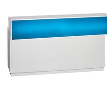 Lacktheke weiß mit LED Aufsatz