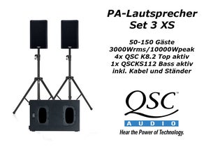 QSC Lautsprecher Anlage, PA-System, Aktive Musikanlage
