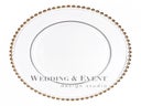 Platzteller "BELMON" gold transparent Dekoteller