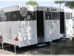 moderne Toilettenwagen, Klowagen, günstig, Eifel