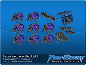 Zeltbeleuchtung Set 5 LED