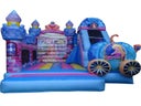 Prinzessinnen Hüpfburg mit Rutsche mieten – Hüpfburg für Kindergeburtstag & Event