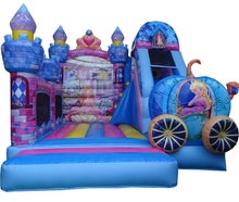 Prinzessinnen Hüpfburg mit Rutsche mieten – Hüpfburg für Kindergeburtstag & Event