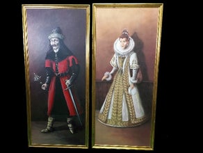 Mittelalter Gemälde, Bühnenbild, Mittelalterdekoration, Mittelalter