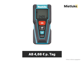 Laser-Entfernungsmesser 30m mieten - ab 4,68 € pro Tag