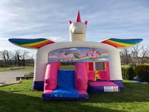 Hüpfburg Einhorn