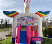 Hüpfburg Einhorn
