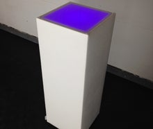 Loungetisch LED Premium weiß inkl. Glasplatte