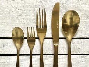 Menümesser (gold) , Goldbesteck
