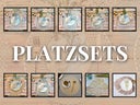 Platzsets, gold, silber, rosé, Platzteller gold, Dekoteller, Untersetzer, Unterteller, Platzteller