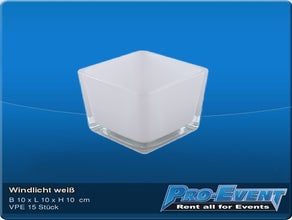 Windlicht weiss (je 15 Stück)