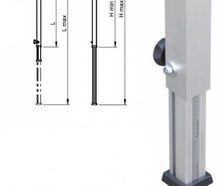 Teleskopfuß / Bühne, 0,40 m - 0,60 m/ Bühnenfuß verstellbar