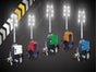 Mobiler Flutlichtmast  - Lichtmast - Lichtgiraffe - Notbeleuchtung  4x320 Watt LED  Beleuchtungsfläche 5000 qm²,  Lichtpunkthöhe 9 Meter, mit eigenen Generator, auf Anhänger mit Straßenzulassung - Galerie - Bild 4